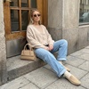 image:imageCUSHIONAIRE Heritage Genuine Leather Suede Loafer Mules for WomenSand