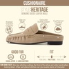 image:imageCUSHIONAIRE Heritage Genuine Leather Suede Loafer Mules for WomenSand