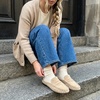 image:imageCUSHIONAIRE Heritage Genuine Leather Suede Loafer Mules for WomenSand