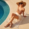 image:imageCUSHIONAIRE Tune Thong Jelly Flip Flops for WomenMocha