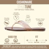 image:imageCUSHIONAIRE Tune Thong Jelly Flip Flops for WomenMocha