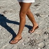 image:imageCUSHIONAIRE Tune Thong Jelly Flip Flops for WomenMocha