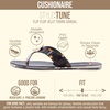 image:imageCUSHIONAIRE Tune Thong Jelly Flip Flops for WomenTortoise