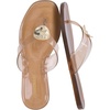 image:imageCUSHIONAIRE Tune Thong Jelly Flip Flops for WomenMocha