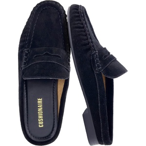 image:imageCUSHIONAIRE Heritage Genuine Leather Suede Loafer Mules for WomenBlack